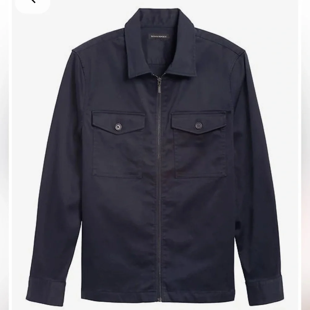 Banana Republic Men’s Rapid Movement Shirt Jacket Navy Medium